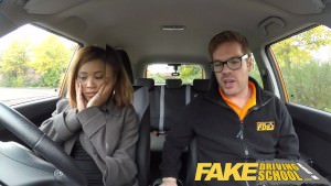 Fake Driving School – Young Ebony Fucks To Pass The Exam