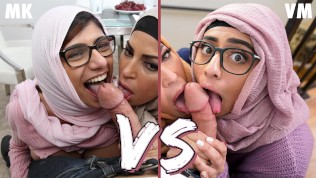 BANGBROS – Mia Khalifa VS Violet Myers: Epic Showdown (Who was better? You decide!)